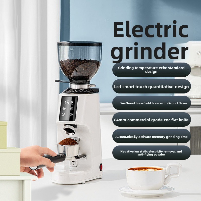 Coffee Grinder Burr Flat - Molinillo de café eléctrico, con muelas