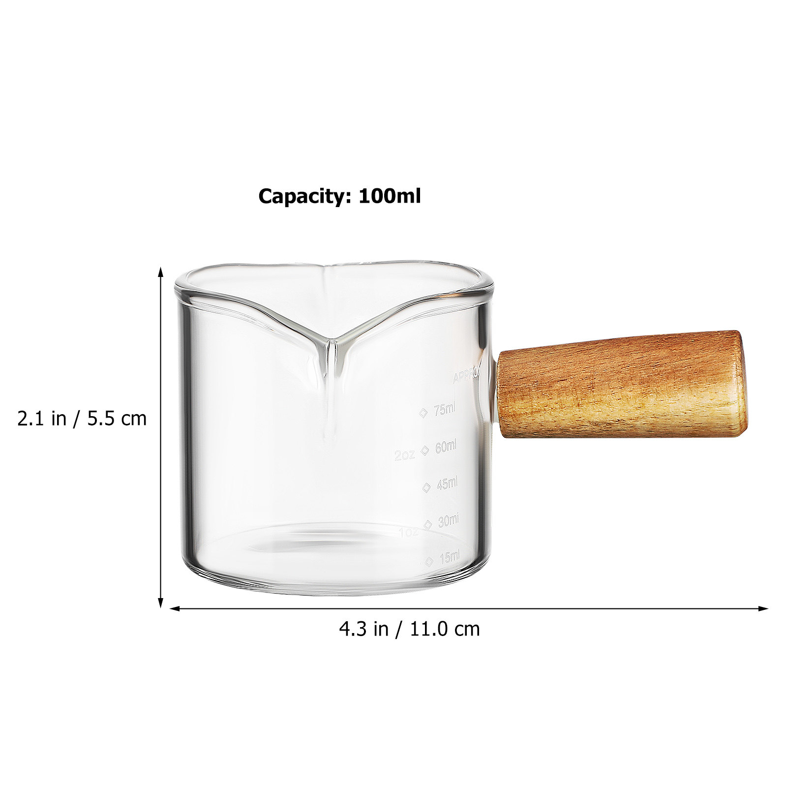 2 jarras de vidrio grueso de a - Espresso Shot Glass reseña y precio